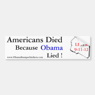 Autocollant De Voiture Les Américains sont morts quand Obama s'est trouv