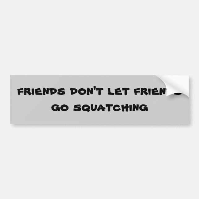 Autocollant De Voiture Les amis ne laissent pas des amis partir (Devant)