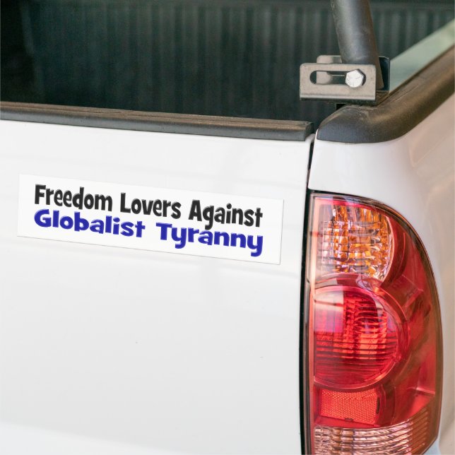 Autocollant De Voiture Les amoureux de la liberté contre la tyrannie mond (Sur camion)