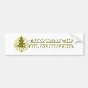 Autocollant De Voiture Les arbres font l'adhésif pour pare-chocs d'air
