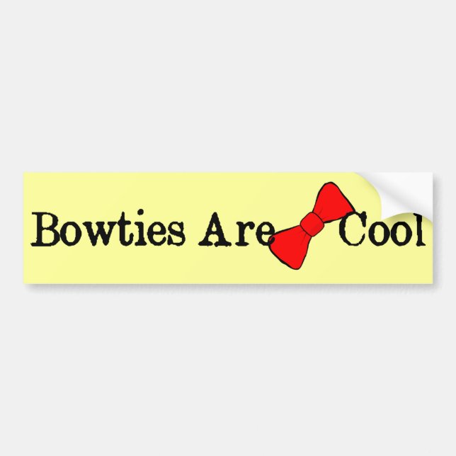 Autocollant De Voiture Les Bowties sont Cool (Devant)