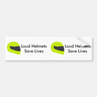 Autocollant De Voiture Les casques bruyants sauvent les vies X 2