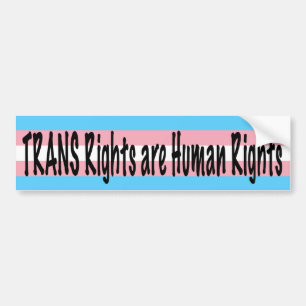 Autocollant De Voiture Les droits TRANS sont des droits humains