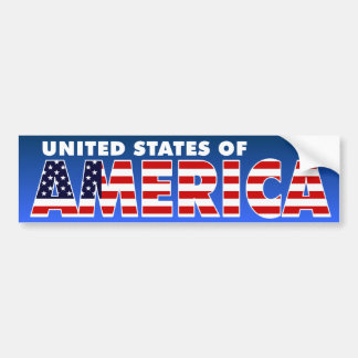 Autocollant De Voiture Les Etats-Unis d'Amérique