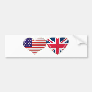 Autocollant De Voiture Les Etats-Unis et conception BRITANNIQUE de