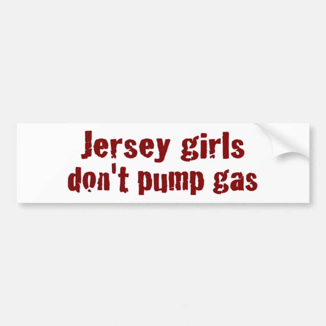 Autocollant De Voiture Les filles du Jersey ne pompent pas le gaz (Devant)