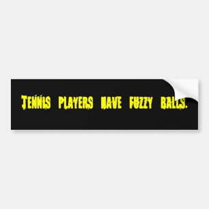 Autocollant De Voiture Les joueurs de tennis ont des boules floues-Bumper