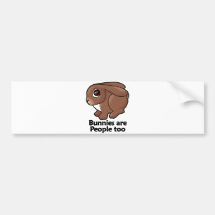 Autocollant De Voiture Les lapins sont les gens aussi