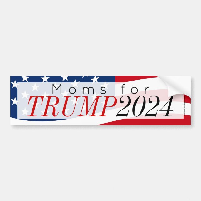 Autocollant De Voiture Les mamans de l'autocollant pare-chocs Donald Trum (Devant)