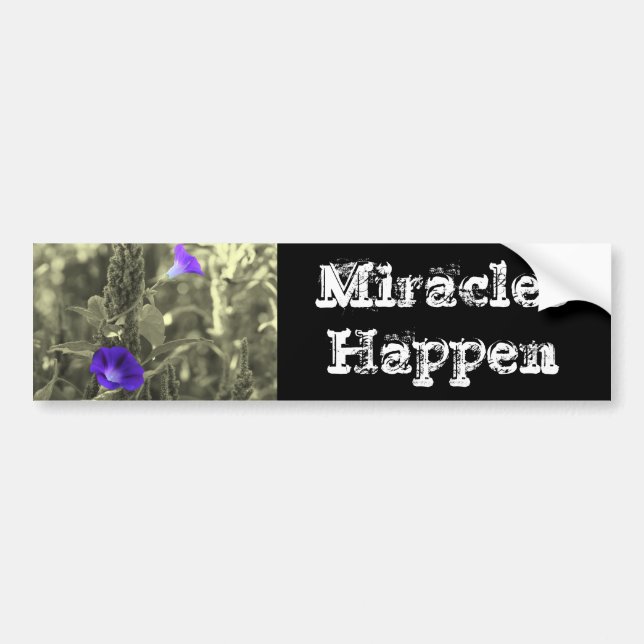 Autocollant De Voiture Les Miracles Se Passent Inspirationnel Sticker Bum (Devant)