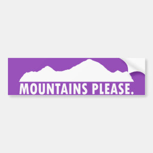 Autocollant De Voiture Les montagnes satisfont