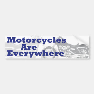 Autocollant De Voiture Les motos sont partout