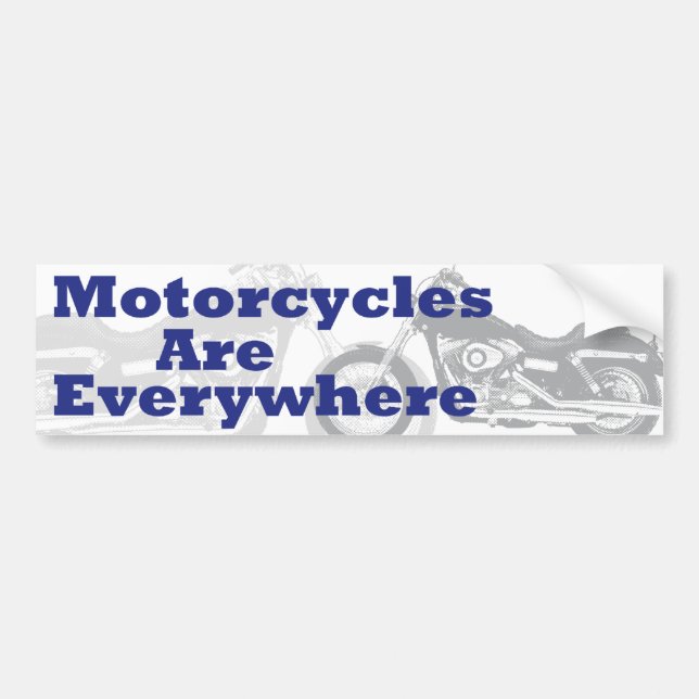 Autocollant De Voiture Les motos sont partout (Devant)