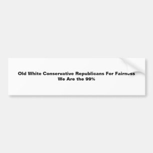 Autocollant De Voiture Les Républicains Conservateurs Blancs Pour L'Équit