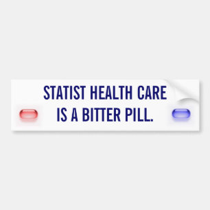 Autocollant De Voiture Les soins de santé de Statist sont une pilule