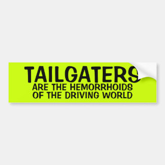AUTOCOLLANT DE VOITURE LES TAILGUEURS SONT DES HEMORRHOIDES