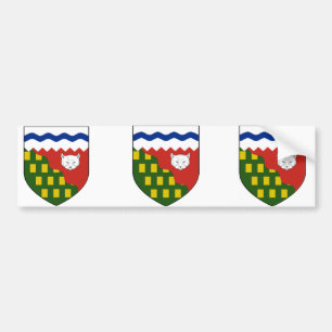 Autocollant De Voiture les Territoires du nord-ouest, Canada