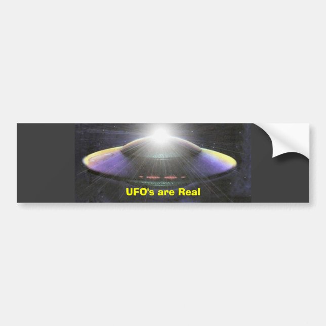 Autocollant De Voiture Les UFO sont vrais (Devant)