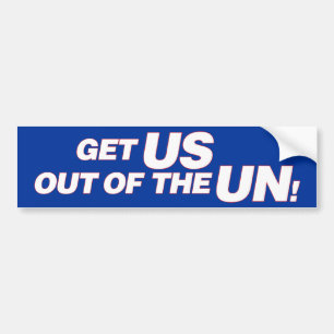 Autocollant De Voiture Les USA hors de l'ONU