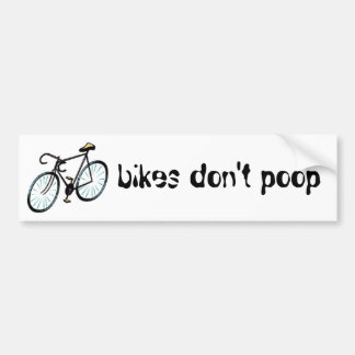 Autocollant De Voiture les vélos ne font pas dunette