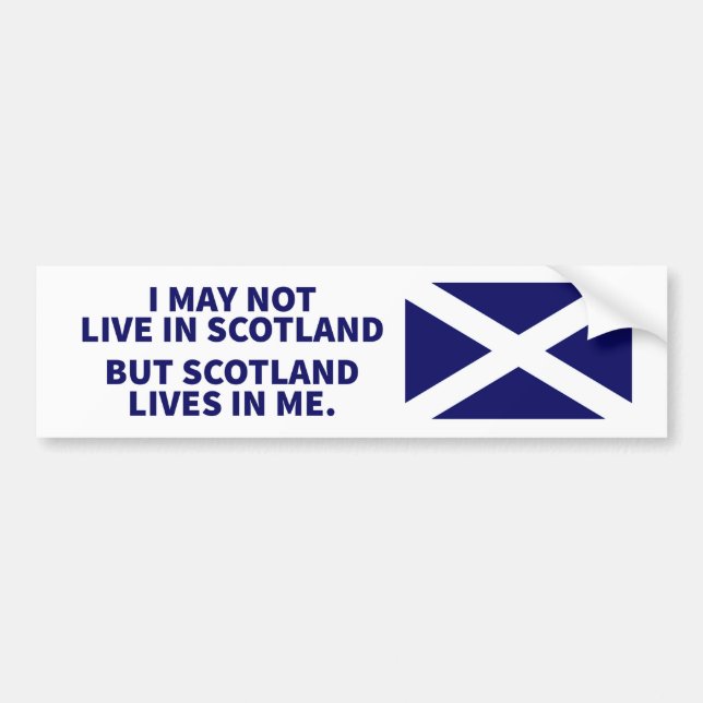 Autocollant De Voiture Les vies de l'Ecosse dans moi adhésif pour (Devant)