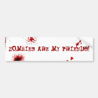Autocollant De Voiture Les zombis sont mes amis