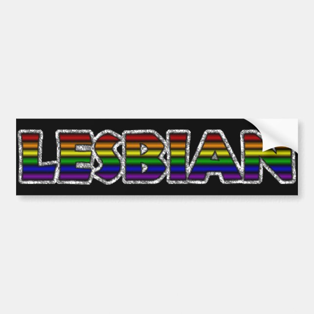 Autocollant De Voiture Lesbienne (Devant)