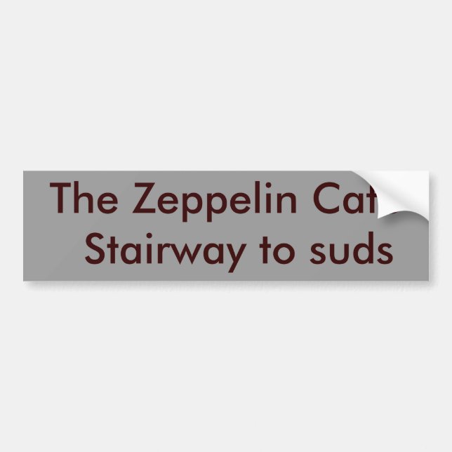 Autocollant De Voiture L'escalier de café de zeppelin aux lessives (Devant)