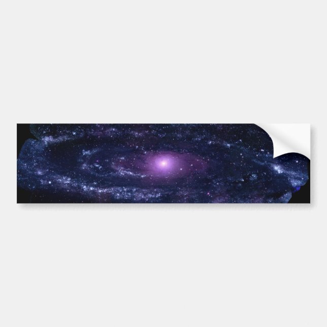 Autocollant De Voiture L'espace pourpre ultra-violet de galaxie (Devant)