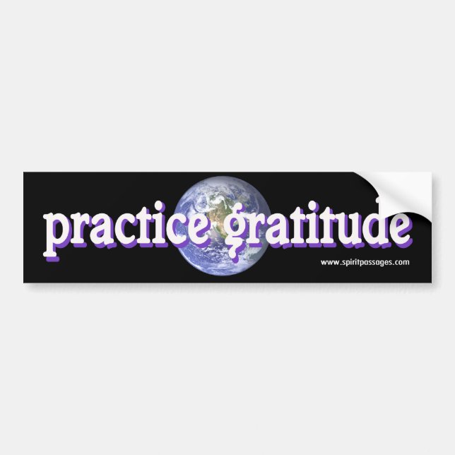 Autocollant De Voiture L'esprit passe l'autocollant de gratitude de (Devant)
