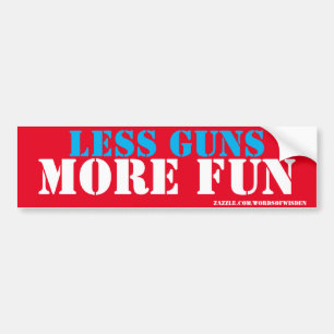 Autocollant De Voiture less guns more fun