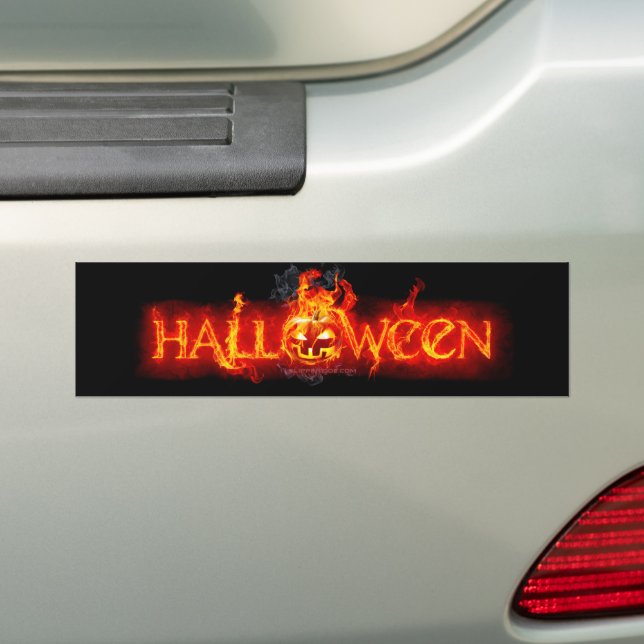 Autocollant De Voiture Lettres enflammées massives d'Halloween de Slipper (En voiture)