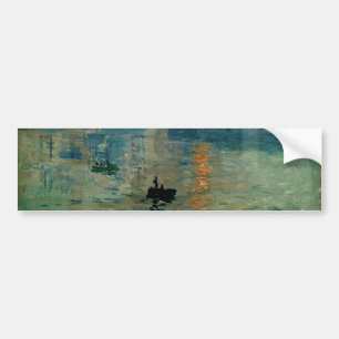 Autocollant De Voiture Lever de soleil de l'impression de Monet (soleil