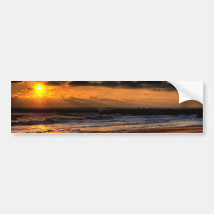 Autocollant De Voiture Lever de soleil de plage