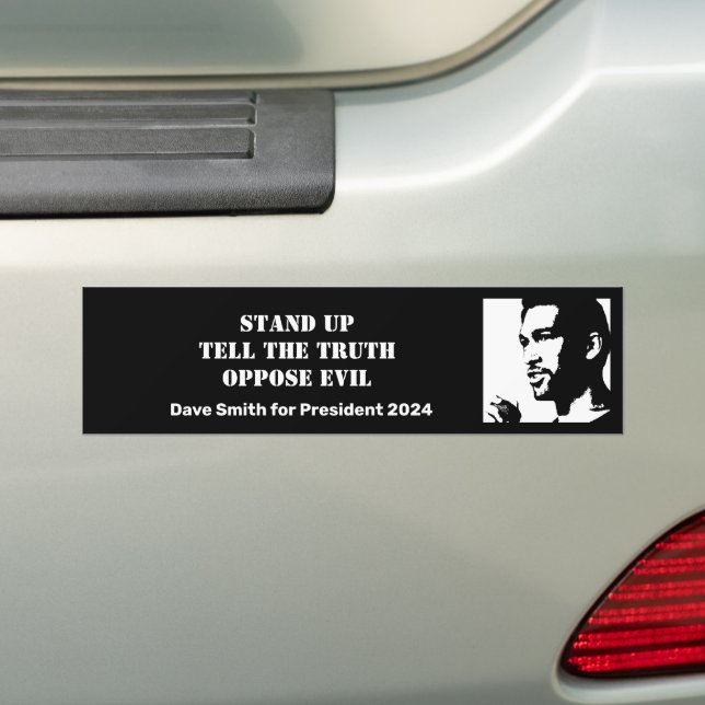 Autocollant De Voiture Levez-vous avec Dave Smith Bumper Sticker (En voiture)
