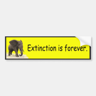 Autocollant De Voiture L'extinction est pour toujours - adhésif pour