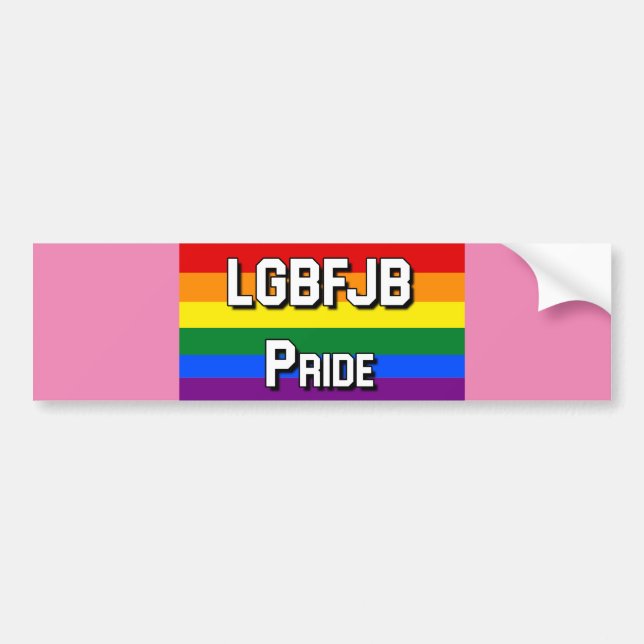 AUTOCOLLANT DE VOITURE LGBFJB (Devant)
