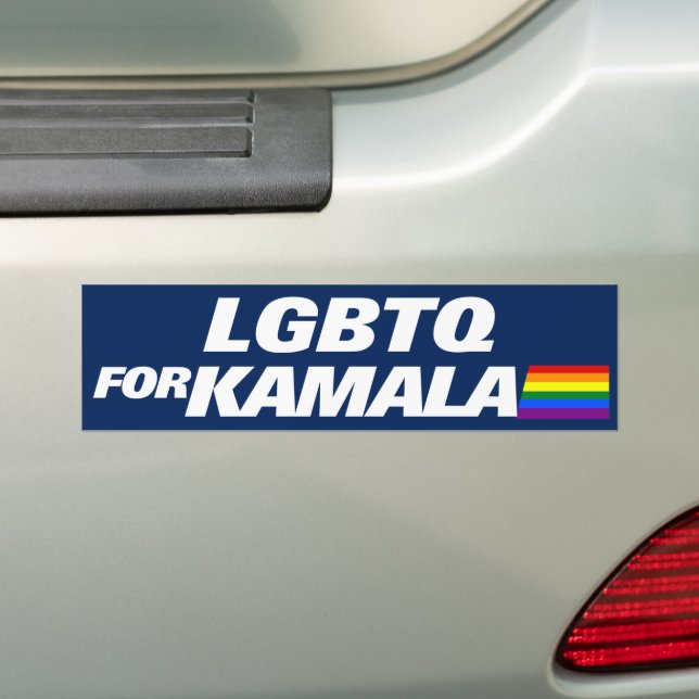 Autocollant De Voiture LGBTQ pour Kamala Harris 2024 (En voiture)