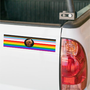 Autocollant De Voiture LGBTQ+ Progrès PDC Pride Indicateur