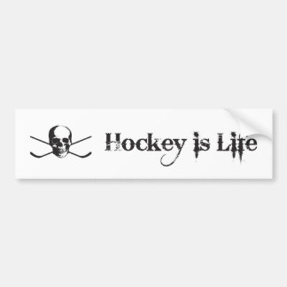 Autocollant De Voiture L'hockey est la vie