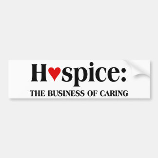 Autocollant De Voiture L'hospice est dans les affaires des soins de