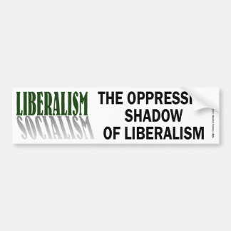 Autocollant De Voiture Libéralisme/Socialisme-pare-chocs