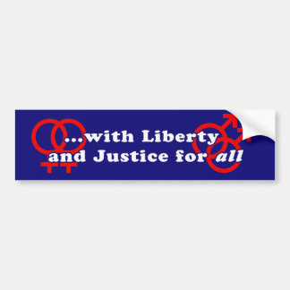 Autocollant De Voiture Liberté et justice pour tout l'adhésif pour