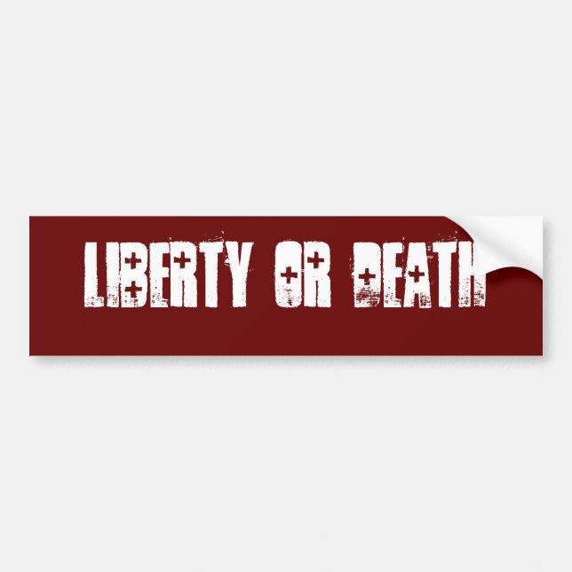 AUTOCOLLANT DE VOITURE LIBERTÉ OU MORT (Devant)