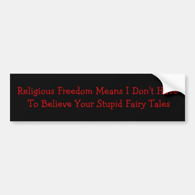 Autocollant De Voiture Liberté religieuse (Devant)