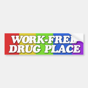 Autocollant De Voiture Lieu de travail sans drogue