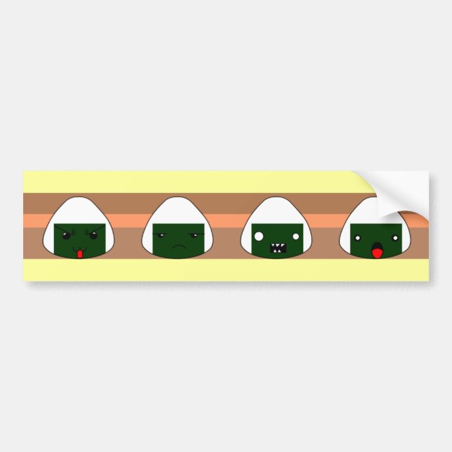 Autocollant De Voiture ligne de riceball (Devant)