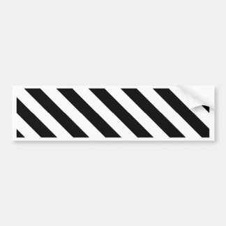 Autocollant De Voiture Ligne géométrique noire et blanche motif