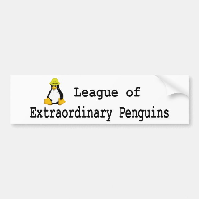 Autocollant De Voiture Ligue des pingouins extraordinaires 2 (Devant)