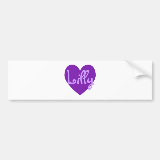 Autocollant De Voiture Lilly en violet (Devant)